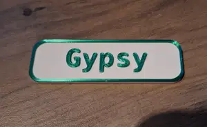 Customisable Label Plate with Raised Border
