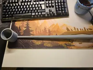 Cup on a telescopic stick