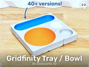 Gridfinity Tray / Bowl - Catch-it-all organizer for the desk