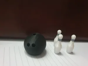Bowling Strike: Hidden Magnet Pin & Ball Set