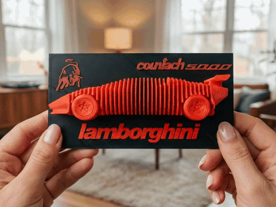 Lamborghini Countach 5000 Layered Model
