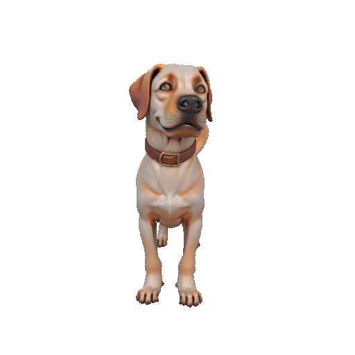 Labrador Retriever Figurine – 3D Printable Friendly Dog Model