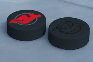 New Jersey Devils NHL Hockey Puck Logo