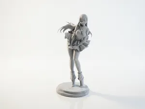 Anime Girl Figurine Manga Character 3D Printable