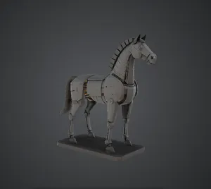 Steampunk Mechanical Horse – Articulated Gear Steed