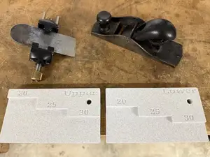 Angle jig for Veritas side clamping honing guide
