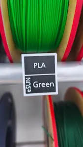 Magnetic labeling system “FilamentID” for IKEA BILLY spool holder with 28 mm tubes and 6×2 mm magnets.