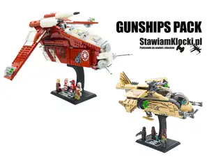 Display Stand for LEGO Star Wars 75354 Coruscant Guard Gunship / 75084 Wookiee Gunship