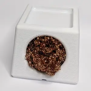 Gridfinity solder brass wool and moist sponge holder for soldering