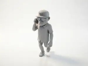 Monkey On Phone Figurine Animal 3D Printable