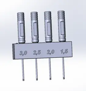 Hexagonal screwdriver holder for perforated panel