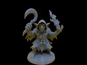 Sithra the Shaman – Free Goblin Figurine from the Blackthorn Hollow Collection (80mm STL)