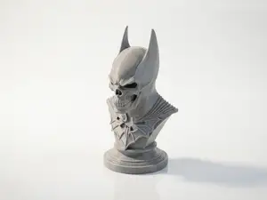 Batman Skull Bust Gothic Sculpture 3D Printable