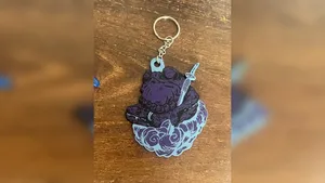 Samurai Keychain – Anime Style Charm