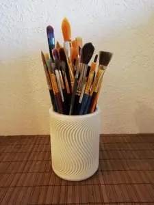 Beautiful Wavy Cup - a holder for Pens, Brushes, etc.