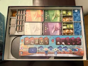 SETI board game organizer with player and species trays