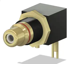 ELECAUDIO ER-106 Inlet RCA for IC Gold Plated