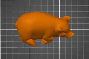Sleeping Pig – 3D Printed Animal