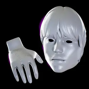Wednesday Mask from addams family & Hand (thing) - Mascara de Wednesday de los Locos Adams mas Dedos (La cosa)
