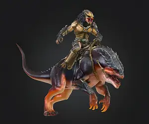 Predator Riding a Beast STL