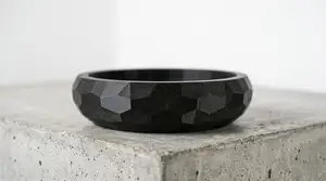 Modern faceted catch-all bowl. Low-poly desk organizer/bonsai planter (no supports)