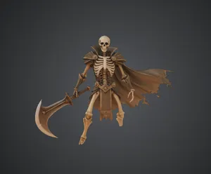 Skeleton Reaper Warrior – Undead Scythe Wielder