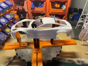 vehicle or car scale model add on for aicraft painting stand