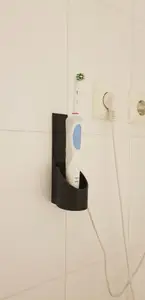 Wall mounted toothbrush holder for oral-b toothbrushes
