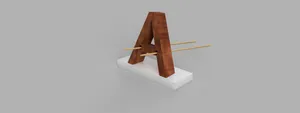 Sushi chopsticks holders with letters