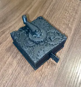Steampunk Box with Wind-up Message