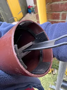 Ladder Line Spacer for 63mm diameter Drain Pipe