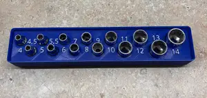 Kobalt 1/4" Drive Socket Set (Metric)- Gridfinity
