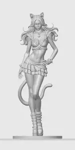Casual cat-girl figurine 14