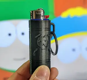 Bic Lighter Case Keychain - South Park Towelie