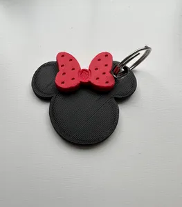 Minnie Mouse Keychain Zipper Pull