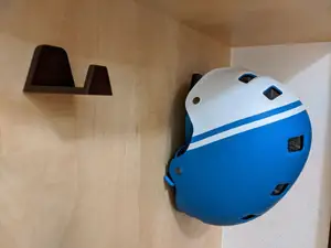 Bike helmet hook