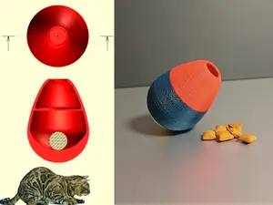 Tumbling Treats Egg (Cat Toy)