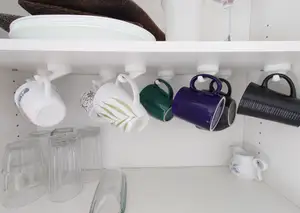 Mug Hook with Hidden Hardware