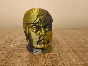 Ancient Stone Olmec Head