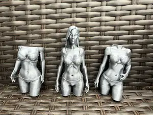 3 mannequins of girls in swimsuits