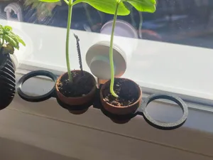 Small pot rings for window (Ikea Tisken)