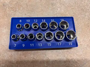 Kobalt 3/8 Metric Socket Set - Gridinity