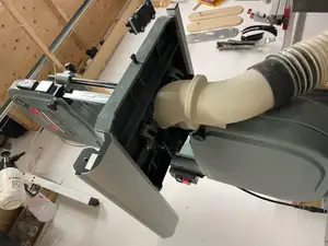Better Bandsaw Dust Collection System. King Industrial (2 part, magnetic)