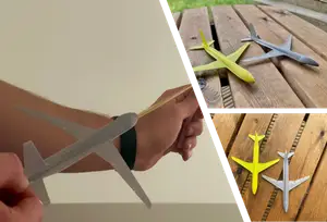 Airbus A320 slingshot glider (Only need 1 elastic band!)