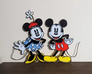 Mickey and Minnie Mouse