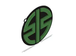 Kawasaki river mark keychain