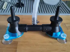 Sink holder for bottle washer "Double Blast"