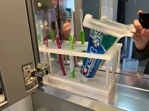 Toothbrush and Toothpaste Holder