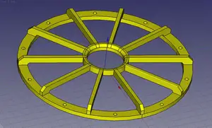 6.5" pin wheel speaker grill