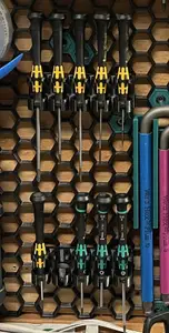 Wera Screwdriver mount for Honeycomb Storage wall